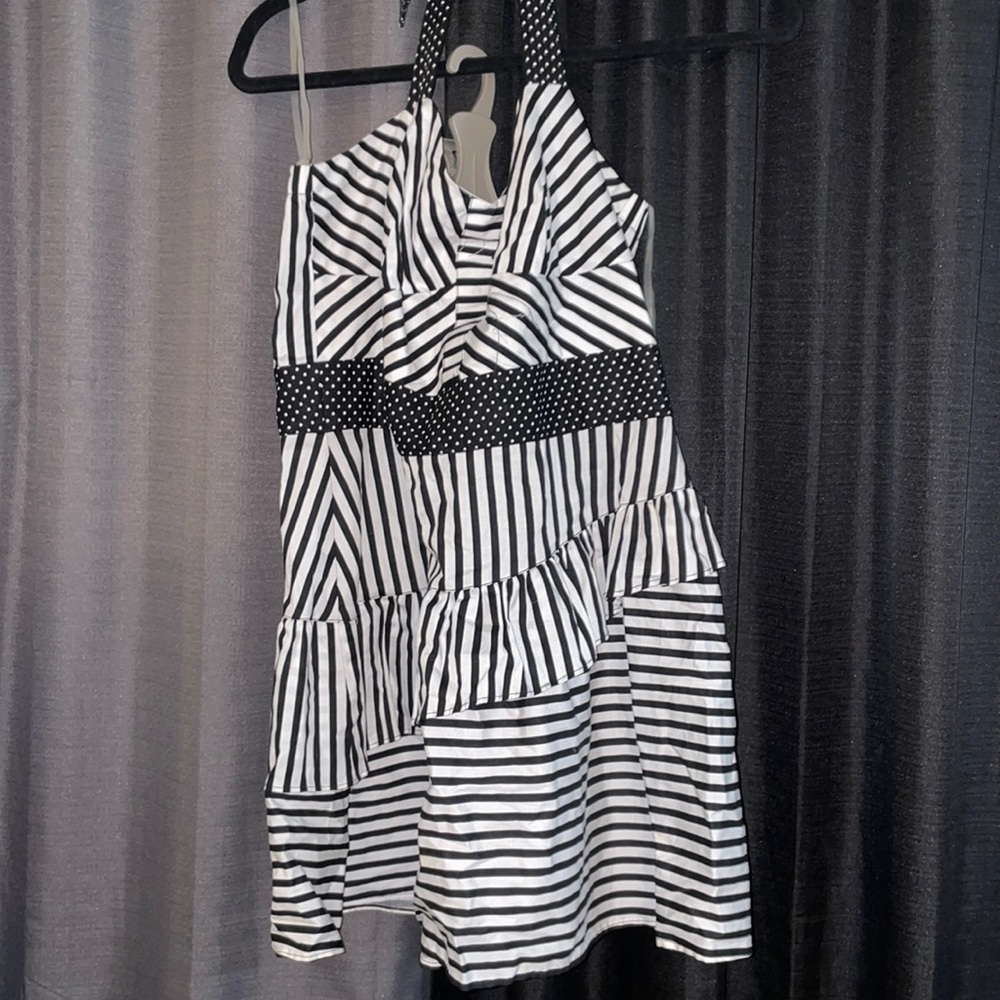 Sweet love striped mini dress